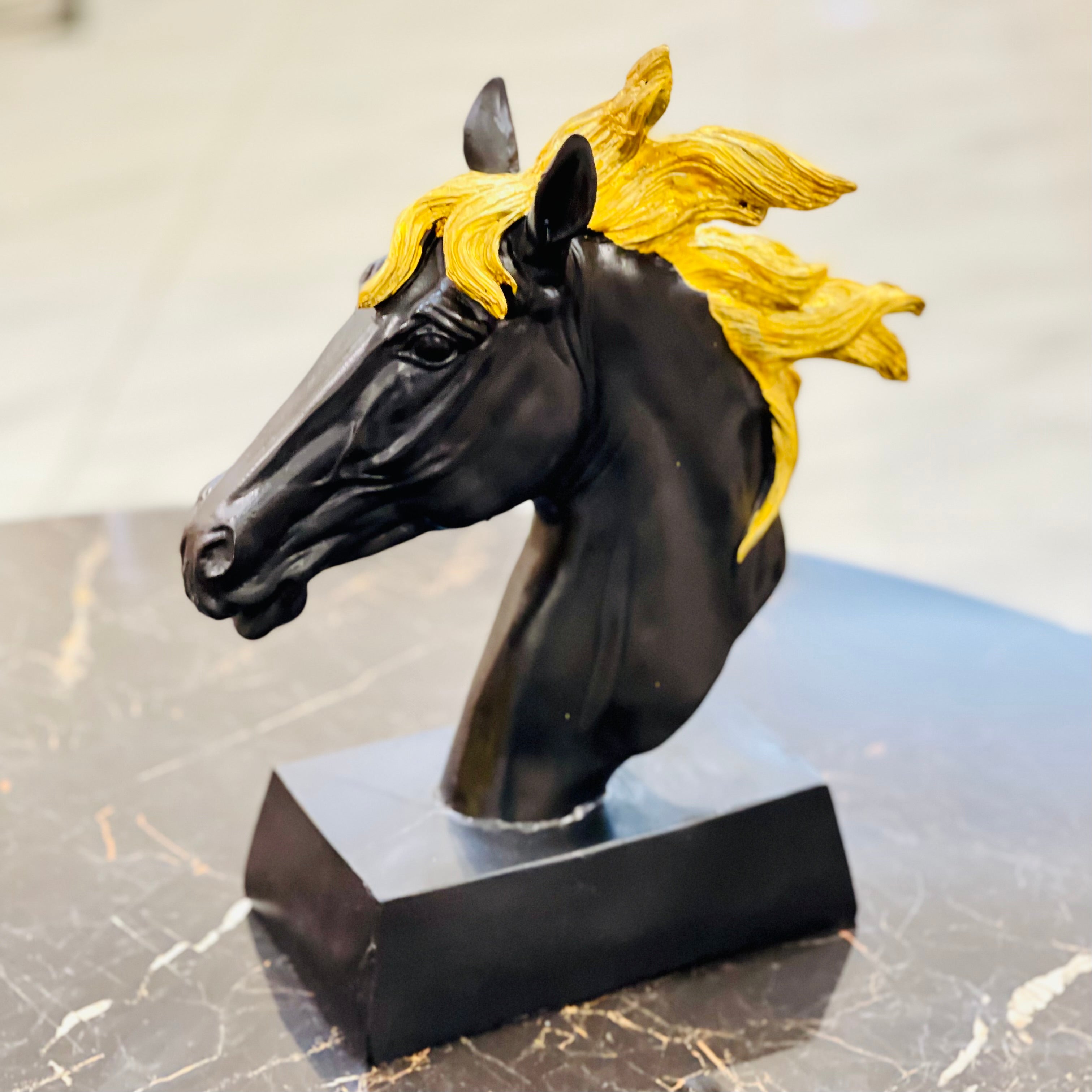 Resin Horse Head Statue Click 2 Cart   IMG 9359 