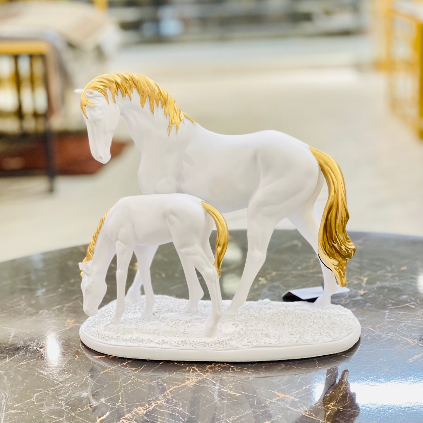 White  Horses Sculpture