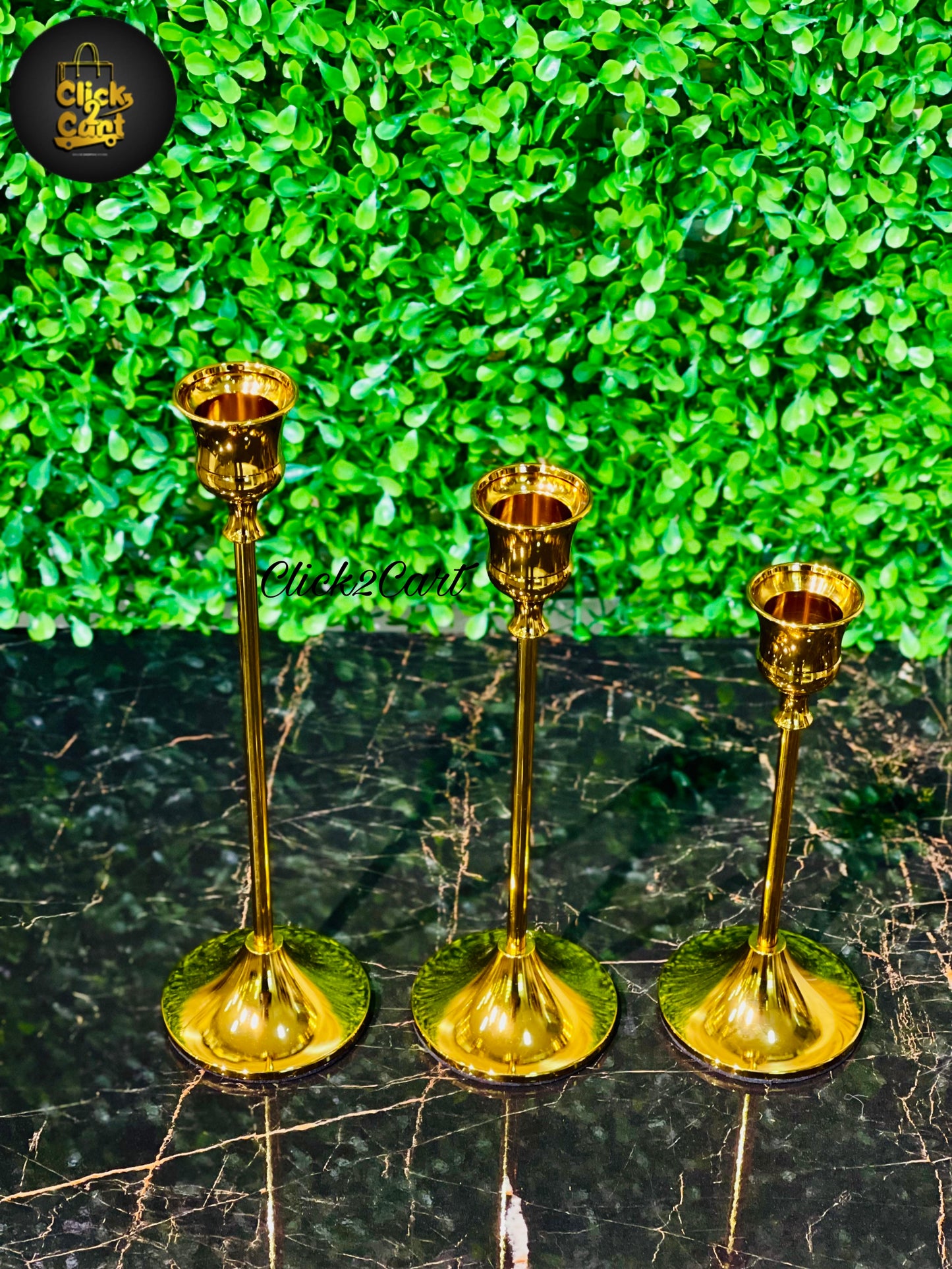 Luxury Brass Gold Candlestick Holder Stand