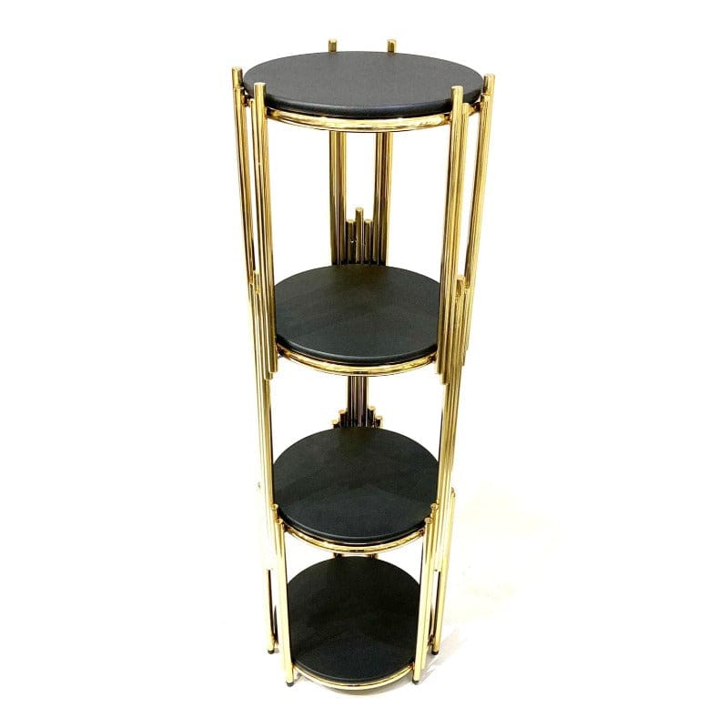 Golden & Black Corner Rack