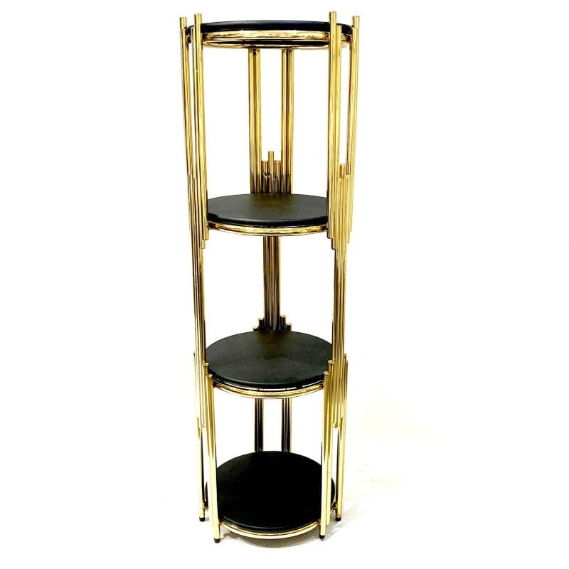 Golden & Black Corner Rack