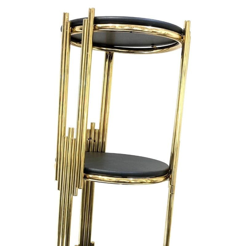 Golden & Black Corner Rack