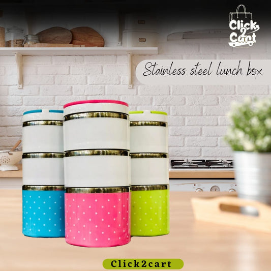 Stainless Steel 3Layer Lunch Box