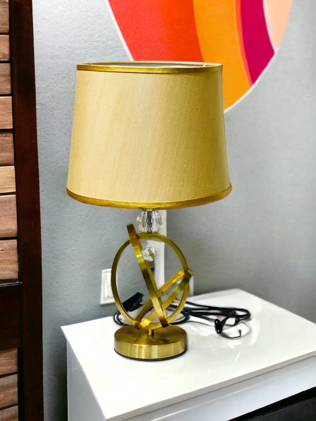 Golden Brass Modern Table Lamp