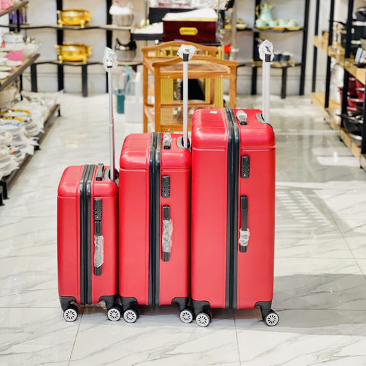 Luggage With 4 Spinner Wheels (3pcs)