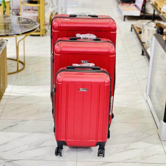 Luggage With 4 Spinner Wheels (3pcs)