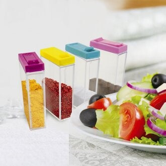 Transparent Plastic Seasoning Six-piece Set Box