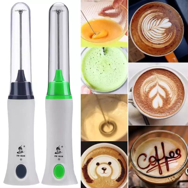 KUWAN Electric Milk Frother Rechargeable Handheld Wand Coffee