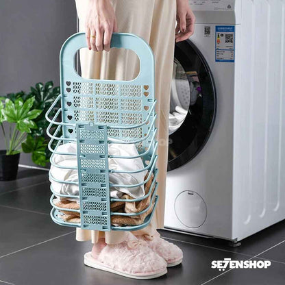 Foldable Laundry Basket Wall-Mounted