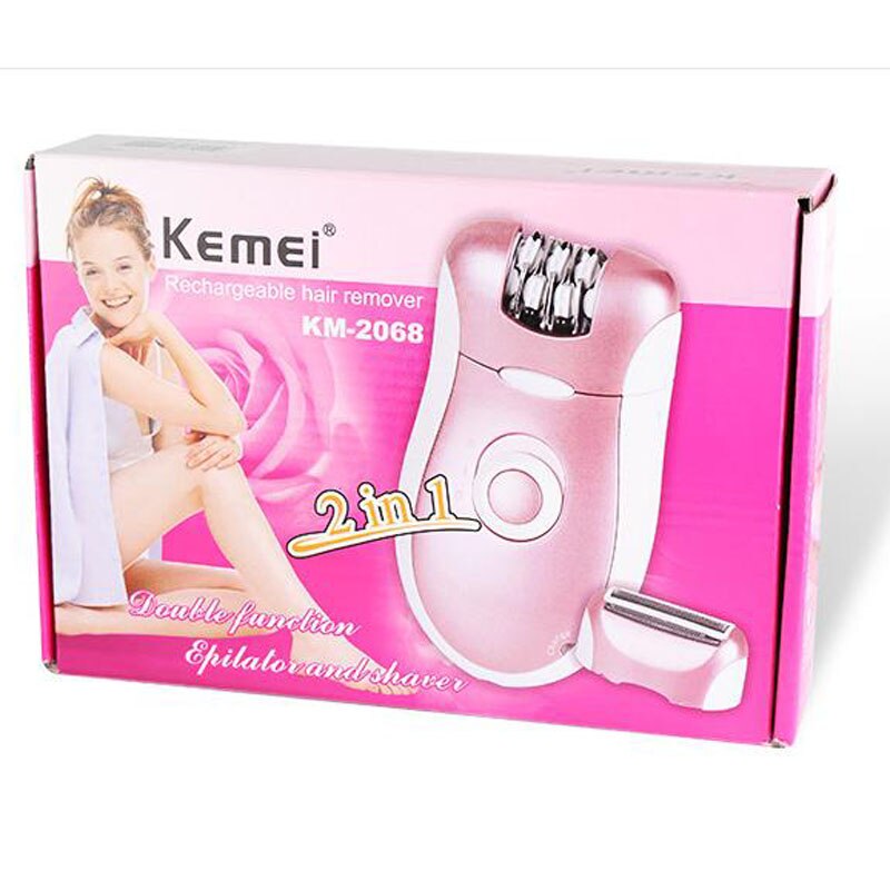 Original Kemei 2 In 1 Electric Rechargeable Woman Epilator - Click 2Cart