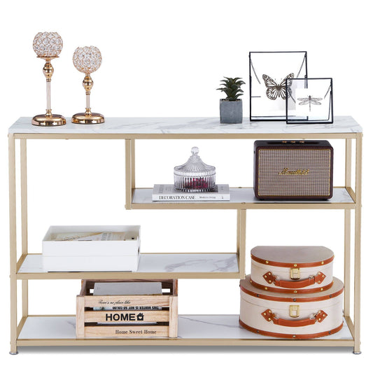 3-Tier Gold Console Table