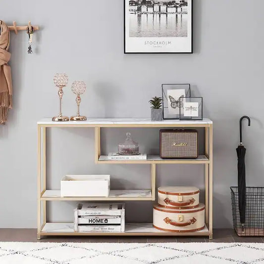 3-Tier Gold Console Table