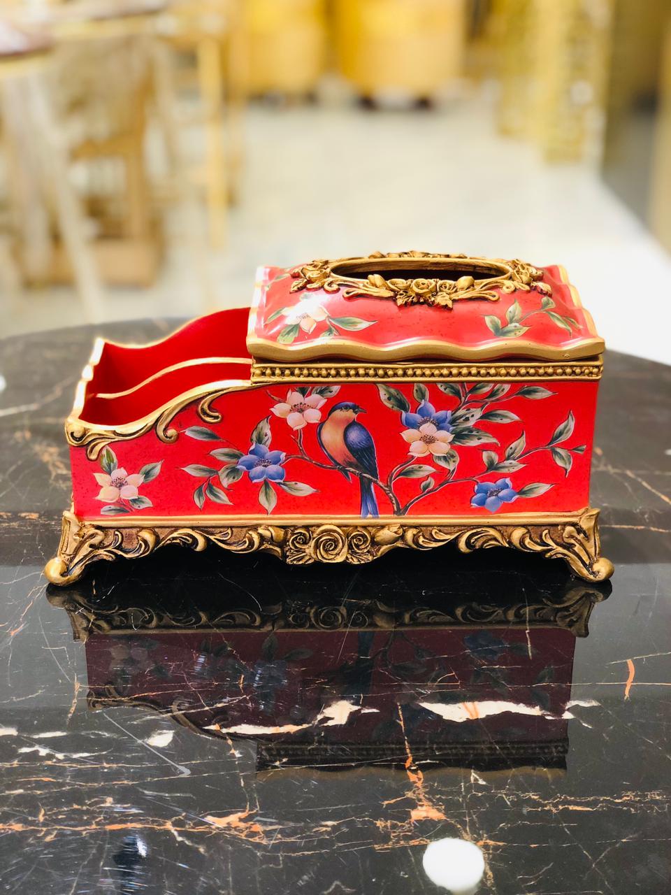 Luxurious Rectangular Resin Tissue Box