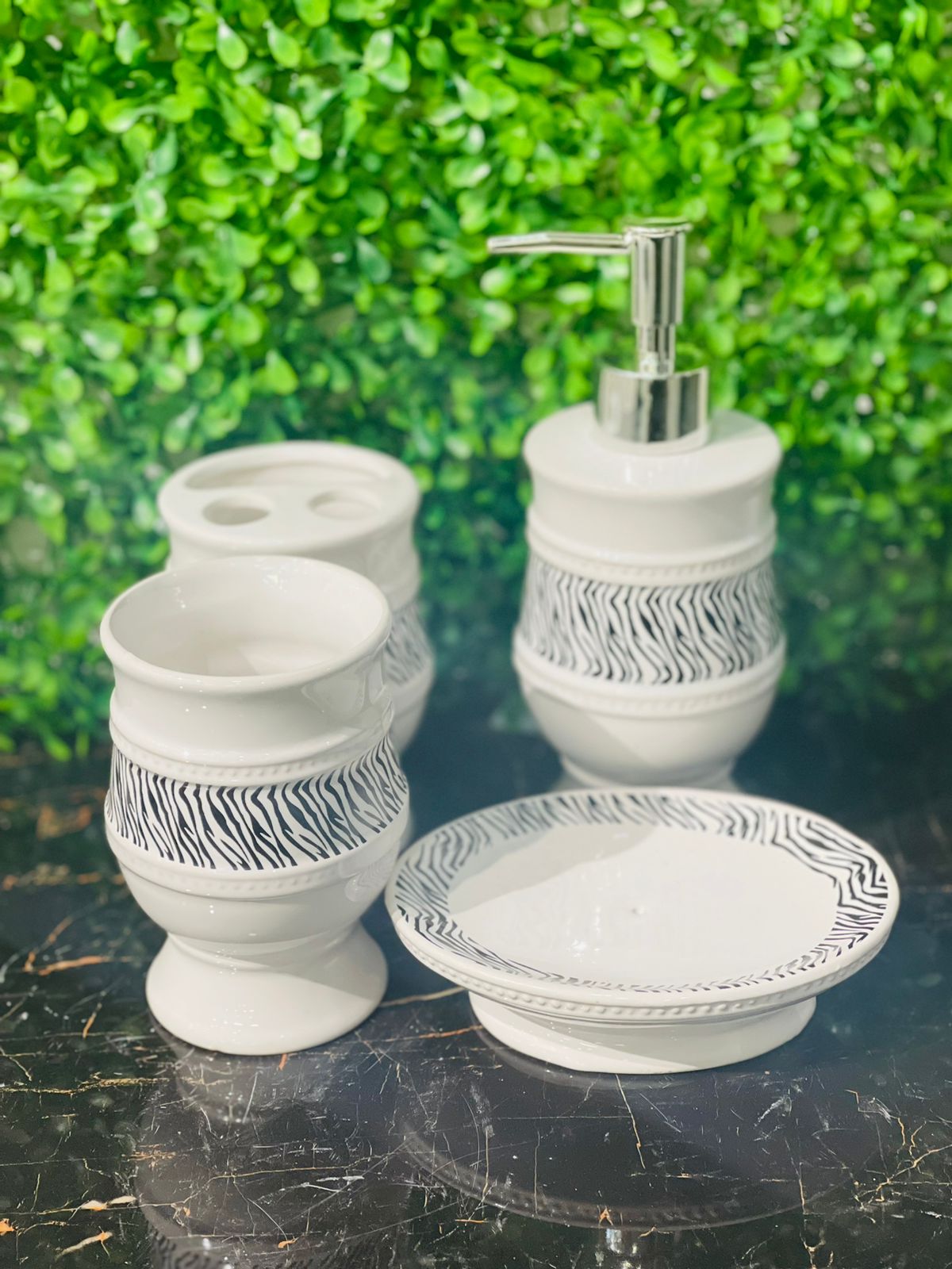 4pcs Ceramic Bath Set