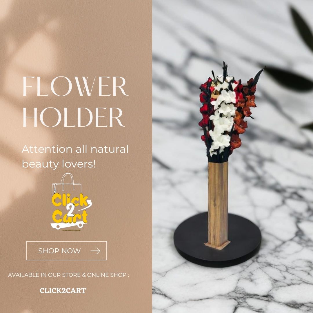Wooden Flower Holder Click 2 Cart