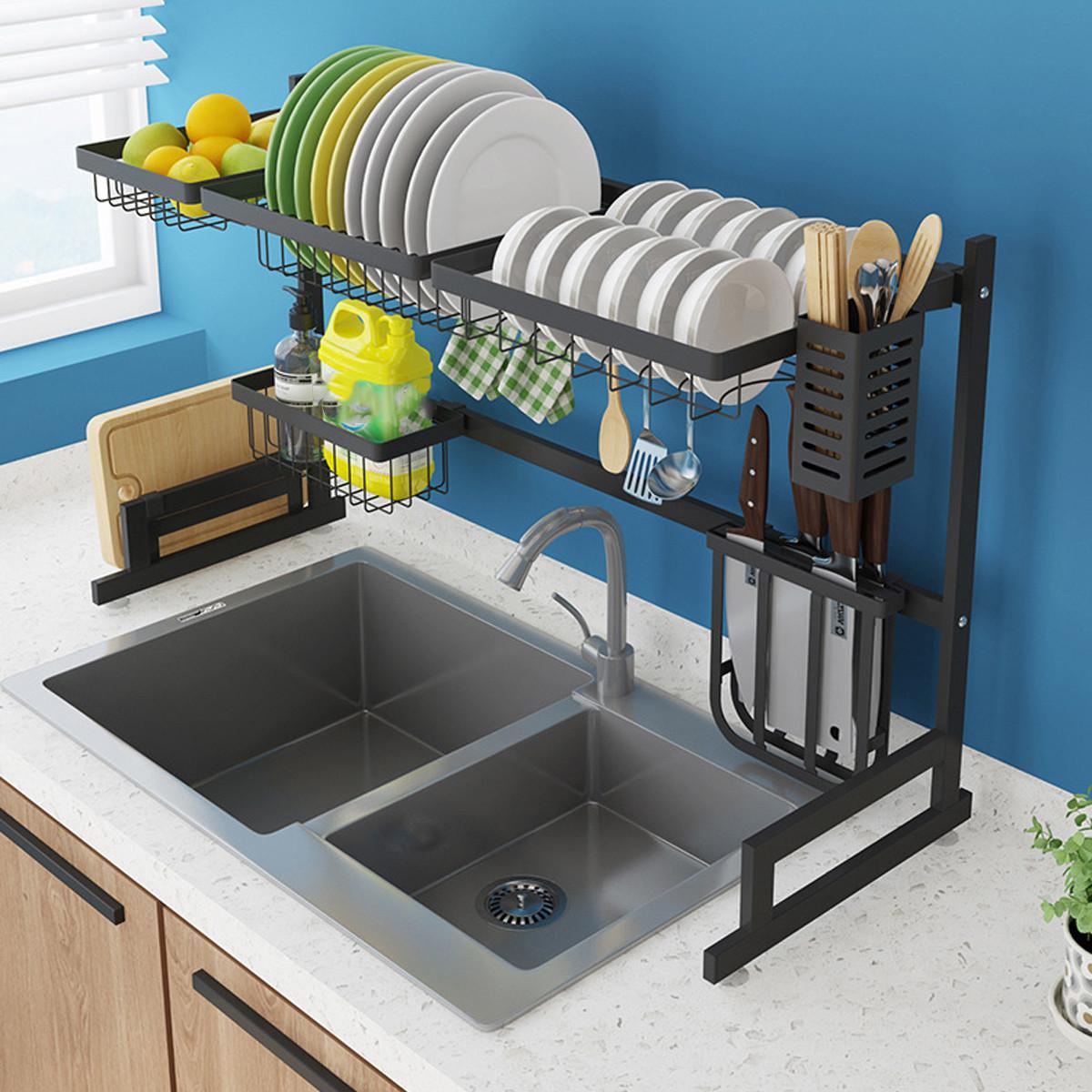 sink Dish Drying Rack Over Sink Kitchen Storage