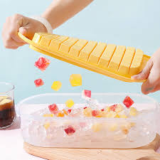 Press Type Ice Cube Maker Ice Box